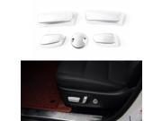 Door Seat Knob Button Adjustment Switch Cover ABS Trim For Toyota Highlander 2014 2015 Interior Decoration Garnish Accessories Pack of 5