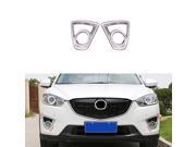 2 Pcs Set ABS Chrome Trim Styling Front Head Fog Light Lamp Cover For Mazda CX 5 2013 2014 2015 Car Decoration Garnish Accessories