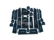 22 Pcs Set Auto Car Interior Gate Slot Pad Compatible For Ford Explorer 2012 2013 2014 Indoor Mat Carpet Anti Slip Mats 2 Colors