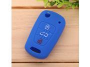 Auto Car Silicone Remote Key Chain Cover Holder Fob Case Shell Bag Folding A Style Compatible for Hyundai High Quality 6 Colors