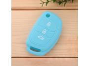 High Quality Auto Car Soft Silicone Remote Key Chain Cover Holder Fob Case Shell Bag Folding B Style Compatible for Hyundai 6 Colors