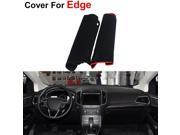 Car Dashboard Mat Shade Cushion Photophobism Dust proof Interior Protective Dash Cover Pad Carpet Compatible For Ford Edge 2012 2013 2014 Red Line Black Style
