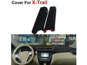 Photophobism Car Interior Dash Cover Dashboard Protective Mat Shade Cushion Dust proof Pad Carpet Compatible For Nissan X Trail 2014 2015 Red Line Black Style