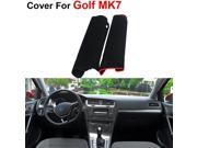 Car Dashboard Protective Mat Shade Cushion Photophobism Dust proof Pad Carpet Interior Dash Cover Compatible For Volkswagen Golf 7 2013 2014 2015 Red Line Black
