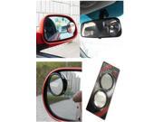 1 pair car exterior black round blind spot rearview mirror 360 degree adjustable