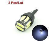 Newest Universal T10 W5W 10 SMD 7020 DC 12V LED Light Source Clearance Lights Bulbs Car Styling High Power Two Colors Set of 2