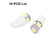 Newest High Power Universal Car Styling DC 12V T10 W5W 5 SMD 5050 LED Auto Lamp Light Source Clearance Lights Good Quality Seven Colors Pack of 10