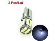 New 2 Pcs Lot Universal Canbus T10 W5W 10 SMD 7020 DC 12V LED Light Source Clearance Lights Bulbs High Power Color Crystal Blue