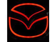 5D ABS Car Rear Logo LED Light Bulb Auto Emblem Badge Laser Lamp Compatible For Mazda Three Colors Red Blue White