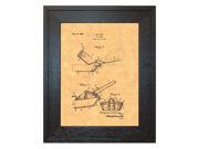 Pie Cutter Patent Art Print in a Rustic Oak Wood Frame
