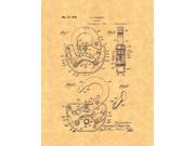 Padlock Patent Art Print
