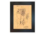 Ice Rink Resurfacing Machine Patent Art Print in a Solid Pine Wood Frame
