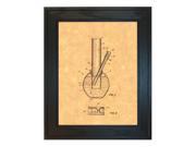 Smoking Device Patent Art Print in a Solid Pine Wood Frame