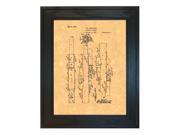 37mm Automatic Cannons M1 and M4 Patent Art Print in a Solid Pine Wood Frame
