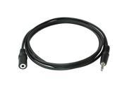 6 FT 3.5mm Stereo Male Female Audio Headphone Extension Cable Black