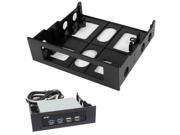 3.5 to 5.25 Drive Bay Computer Case Adapter Mounting Bracket USB Hub Floppy
