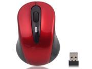 2.4GHz High Quality Wireless Optical Mouse Mice USB 2.0 Receiver for PC Red