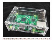 Transparent Clear Acrylic Case Box Enclosure With Heatsink For Raspberry Pi 2