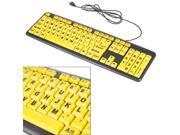 EZ Eyes Large Print Keyboard 4x Larger Letters Spill Resistance As Seen on TV