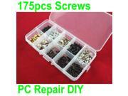 175pcs Computer Screws for Motherboard PC Case CD ROM Hard disk Notebook Screws