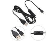 Raspberry Pi Micro USB power supply charging cable with ON OFF switch 1.5M New