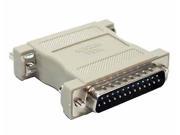 C2G Cables to Go 02469 DB25 Male Female Null Modem Adapter Beige