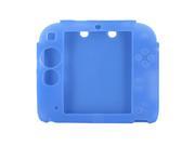 Protective Soft Silicone Rubber Gel Skin Case Cover Skin for Nintendo 2DS Blue
