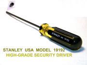 SECURITY DRIVER STANLEY LARGE GRIP HOLE IN PIN CCTV 5 32 TIP SINGLE NEW