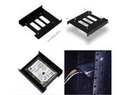 2.5 to 3.5 Black Metal SSD HDD Mounting Adapter Hard Drive Holder for Desktop