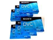 Sony Premium Mini DV Minidv Camcorder Digital Video 60 min Tape DVM60PRR 6pack
