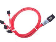 UPC 786788500528 product image for Molex Mini SAS SFF-8087 1m / 3ft - 4 SATA iPass to Backplane Cable 79576-3007 | upcitemdb.com