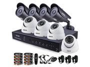 ZOSI 8CH D1 DVR HDMI Jack Home Security System 960H 8* 1000TVL IR Outdoor Waterproof Day Night Cameras Surveillance CCTV System Kit