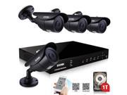 ZOSI 8 CH DVR HDMI Home Security System 4PCS 960H 800TVL 42IR Outdoor Surveillance CCTV Waterproof Camera Kits with 1TB