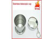 75ML Mini Stainless Steel Portable Travel Folding Collapsible Cup Telescopic Folded Cup Sale