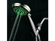 HotelSpa Neon 7 Setting LED Hand Shower with Chrome Face and Color Changing Temperature Sensor