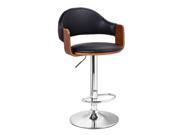 Adeco Black Modern Adjustable Swivel Hydraulic Bar Stools Low Back Accent Chair Restaurant and Home