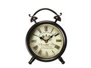 Adeco CK0033 Antique Vintage Retro Decorative Iron Wall Clock French Wine Design Home Decor