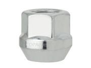 One 1 Silver 14x1.5 Open End Bulge Acorn Lug Nut for Aftermarket Wheels