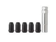 5 Black Spline Drive/Tuner Locking Lug Nuts/Wheel Locks - M12x1.50 - Dual Hex 5 Black Spline Drive/Tuner Locking Lug Nuts/Wheel Locks - M12x1.50 - Dual Hex