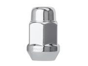 100 Chrome 12x1.5 Closed End Bulge Acorn Lug Nuts - Cone Seat - 19mm Hex 100 Chrome 12x1.5 Closed End Bulge Acorn Lug Nuts - Cone Seat - 19mm Hex
