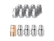 4-Lug Chrome Wheel Installation Kit - 12 Lug Nuts - 4 Locks - M12x1.25 - 3/4 Hex 4-Lug Chrome Wheel Installation Kit - 12 Lug Nuts - 4 Locks - M12x1.25 - 3/4 Hex