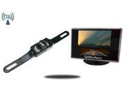 Tadibrothers 4.3 Inch Monitor with Wireless License Plate Backup Camera