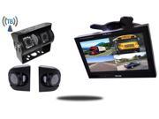 Tadibrothers 9 Inch Wireless Ultimate RV Backup Camera System with Double CCD RV Camera and Premium Side Cameras
