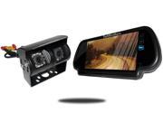 Tadibrothers 7 Inch Mirror with 120 Degree Double Mounted RV Backup Camera