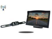 Tadibrothers 5 Inch Monitor with Wireless License Plate Backup Camera