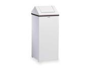 RUBBERMAID FGT1940EPLWH Side Opening Trash Can Square 40 gal.