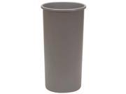 Tough Guy 22 gal. Round Gray Trash Can 4PGR7