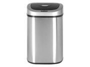 21 gal. Oval Silver Trash Can 4PGV2