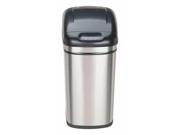 8 gal. Oval Silver Trash Can 4PGV4