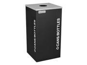15 3 4 Stationary Recycling Container Black Tough Guy TG RC KDSQ C BLX